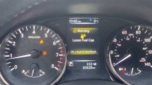 Loose Fuel Cap. Nissan Rogue/ X-Trail