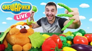 Учим названия овощей. Копатыч и Папа Роб устроили овощную битву.