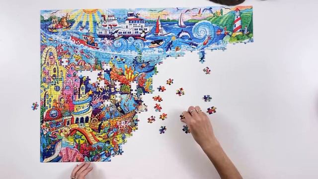 Heye puzzle - Magic Sea - 1000 pièces time lapse смотреть онлайн