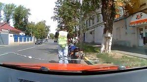 Обучение  вождению на мотоцикле в городе