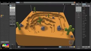 MagicaVoxel Tutorial - How to make a Voxel Desert