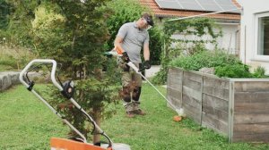 Zastosowanie głowicy tnącej PolyCut 3-2 z kosą mechaniczną STIHL FSA 57