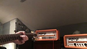 Orange Thunderverb 50, Big Box POG, MOOG MF-101 Low Pass Filter, Gibson 60's Tribute P-90's