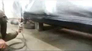 Покрас порогов гравитексом