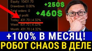 ТОРГОВЫЙ РОБОТ CHAOS УДИВИЛ! Топ-3 робота по доходности до 100% в месяц на пассиве! Разбор сделок