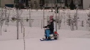 снегокат с мотором от бензопилы