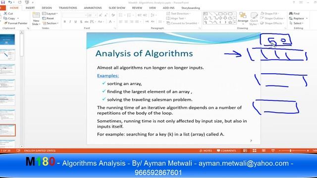 M180 Algorithm Analysis - big O notation - Part 1