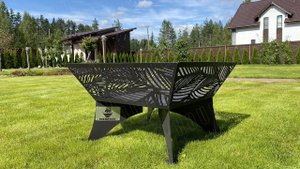 Обзор дизайнерского очага "Листья" от компании Fire-House