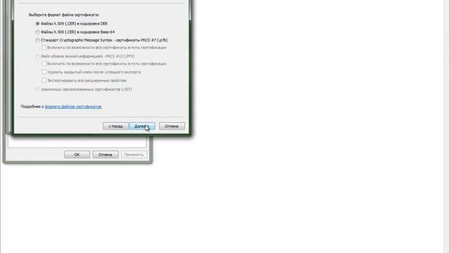 Экспорт сертификата в браузере Internet Explorer смотреть онлайн