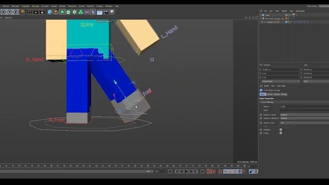 Cinema 4D Minecraft Mojang Rig смотреть онлайн
