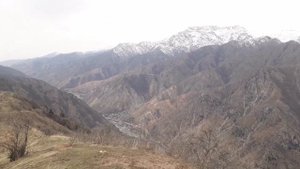 Таджикистан! г. Вахдат  село Ромит! Съемка с высоты горы!