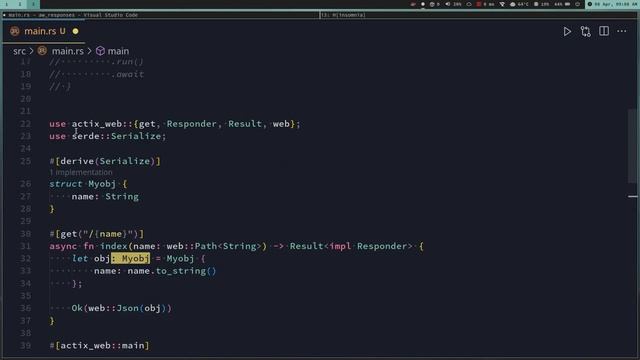 Tutorial Dasar Actix-Web #12 - Responses
