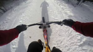 На велосипеде по снегу