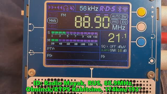 27.08.2023 11:08UTC, [Tropo], Радио Маяк, Обнинск, 88.9МГц, 174км