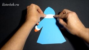 Как сделать Снегурочку из бумаги