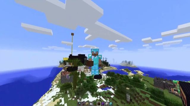 Строим Стива в алмазной броне смотреть онлайн