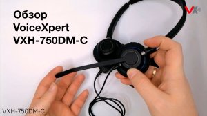 Обзор гарнитуры VoiceXpert VXH-750DM-C (внешний вид, функции)
