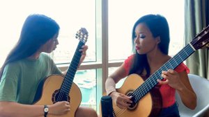 Antonio Vivaldi/ Corrente/ by Thu Le and daughter/ Classical guitar