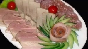 Красивая Мясная Нарезка на ПРАЗДНИЧНЫЙ СТОЛ