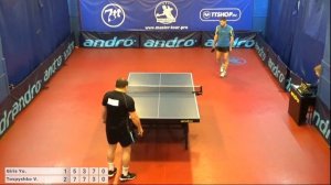 Настольный теннис матч 160119 1 Гирис Юрий Товпышко Виктор