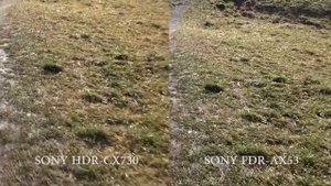 Test: SONY FDR-AX53 VS HDR-CX730, video quality, footage comparison, low light, review