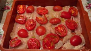 Быстрые отбивные в духовке с помидорами и сыром
