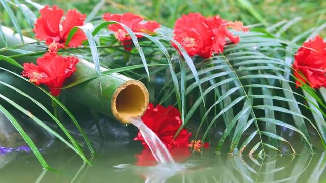 Бамбуковый фонтан Waterm на 2 часа для сна Звук бамбуковой воды для релаксации