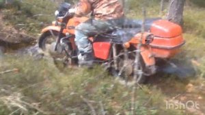 Иж Планета 5 нарезка покатушки по грязи в лесу