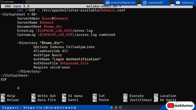 LKS ITNSA 2023 | Bash Script Add User, Vhost, Basic Auth on Malaka Network (aur.lks.id) on Debian 1