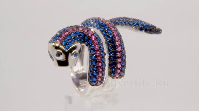 Серебряное кольцо Sandara с фианитами смотреть онлайн