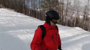 Абзаково. Спуск с подъемника Комета по 12 трассе