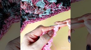 Всего 2 ряда крючком и новый узор для шали