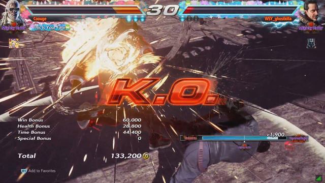 3749 - Tekken 7 - Coouge (Leroy) vs WSY_ghostkilla (Negan) смотреть онлайн