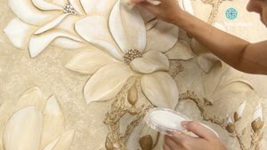 #Барельеф магнолии своими руками из гипсовой шпаклевки