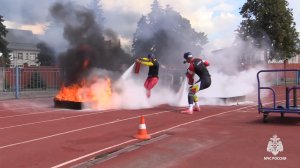 В Курске завершились соревнования по пожарно-спасательному спорту