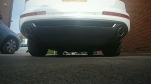 Audi Q7 3.0 V6 TDI 2010 Exhaust muffler delete Before / After
