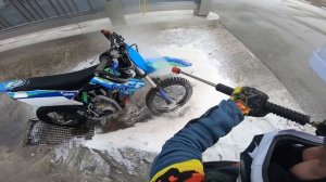 Мойка питбайка ycf