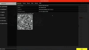 How to find the serial number in a Hikvision NVR | QR CODE and serial