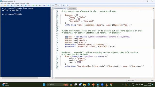 PowerShell | Data type & Data Structures | QA Automation Alchemist ...