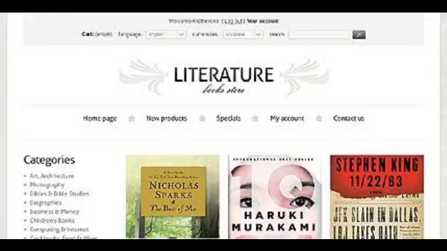 Preview Literature Book Store TMT PrestaShop смотреть онлайн