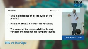 Levon Avakyan – SRE vs DevOps