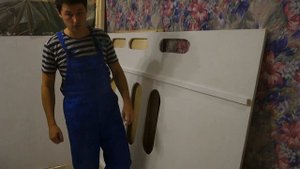 Двухъярусная кровать своими руками из фанеры. В детскую комнату. В виде САПСАНА.