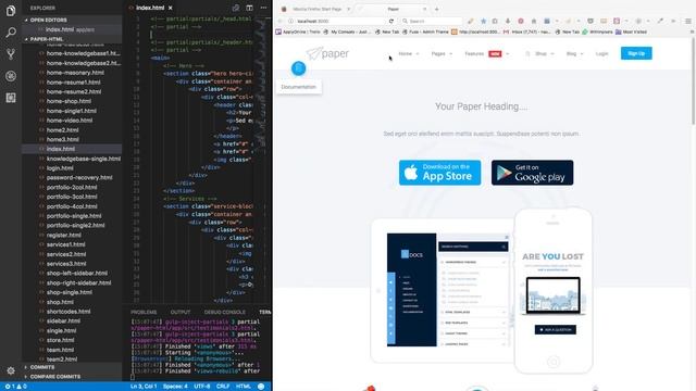 How to use Paper HTML with Gulp? смотреть онлайн