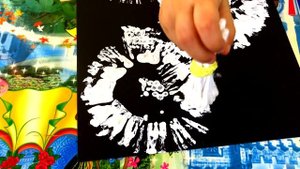 Нестандартная техника рисования для детей 2-3 лет! Рисуем ватными палочками. Рисуем одуванчик.