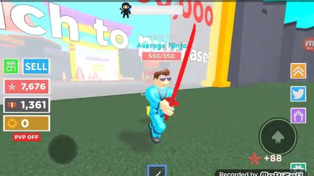 Играем в роблокс Симулятор Мастер Ниндзя смотреть онлайн