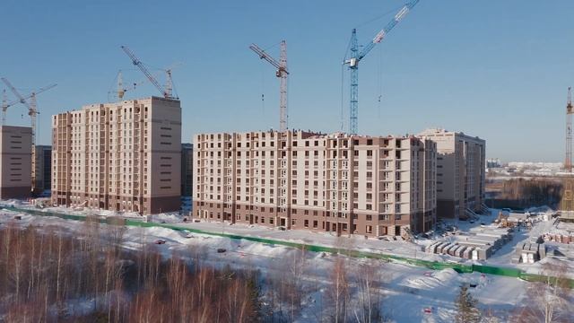 Ход строительства ЖК "Ария", январь 2022 смотреть онлайн
