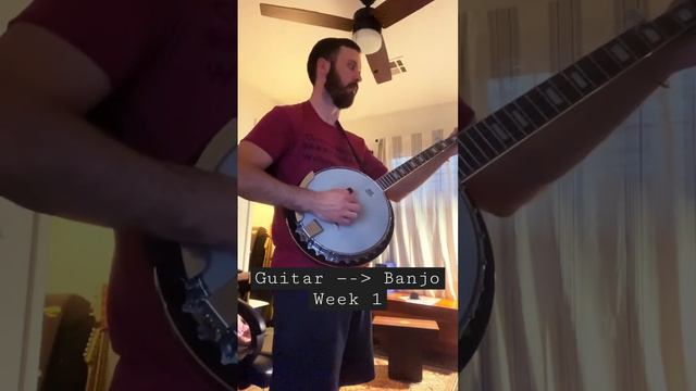 Learning #banjo. 1 Week Progress.   #bluegrass #folk #music.