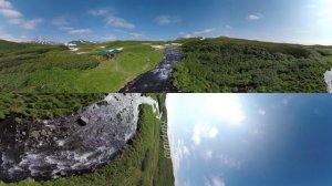 360°, Kambalnaya River. Part I. 4К aerial video