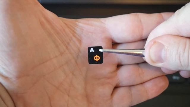 Наклейки с русским алфавитом на клавиатуру ноутбука за 0,80 центов! смотреть онлайн