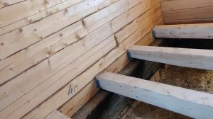 Строительство дома из бруса. Продолжение 8. Продолжение. Половые лаги. ГО Краснотурьинск.